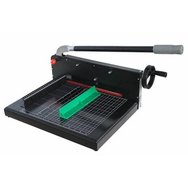 INTSUPERMAI Paper Cutter 12.2inch A4 Stack Paper Trimmer Cutter with 0.5-40mm Adjustable Thickness Heavy Duty Guillotine Paper Trimmer for Office Photocopy Printing Shop Paper Cutting