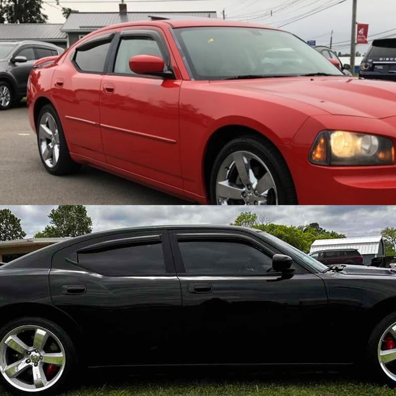 Smoke Tinted Window Visors Vent Sun Shade Rain Wind Guards