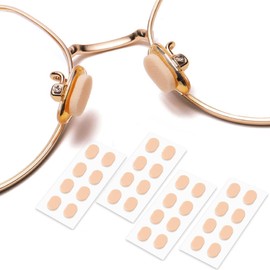 OPUGIT Nose Pads Soft Foam Adhesive Anti-Slip Eyeglass Nose Pads,16 Pairs for Glasses Eyeglasses Sunglasses,1.5mm, Skin Color