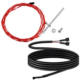 Hiorucet 3-20-00844 Red ESP Thermistor Probe & 3-20-00906 Sensor Thermostat Probe for Harman Pellet Stove Accentra FS, Accentra Insert, P38, P61, P61A, P68, PB105 Boiler, PC45, PF100 Furnace, XXV