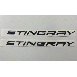 Oracal Vinyl Stingray Corvette Script Emblem Decal Parts Accessories  Pair