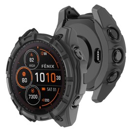 MYSNBKN Protective Case for Fenix 8 51 mm Flexible Robust Bumper Frame TPU Protective Covers Watch Frame Protective Cover