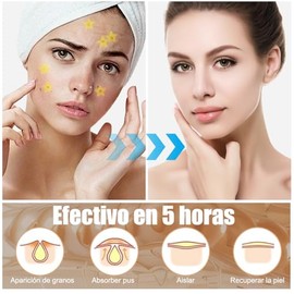 32 Piezas Parches para Acn Estrellas,Estrellas Pimple Patch,Parches Estrellas Acne,Parches Hidrocoloides Absorbentes, para Eliminar el Acn y Las...   