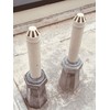 2pcs 2in.PVC DWV Termination Vent Grate End Cap Cover Coupling