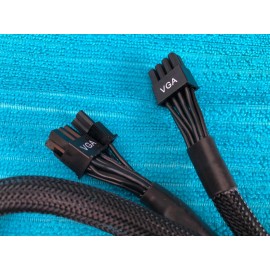 EVGA SuperNOVA 750 G3 8 PIN TO 8 pin ( 6+2) PCI-E VGA Power Supply Cable,BLACK