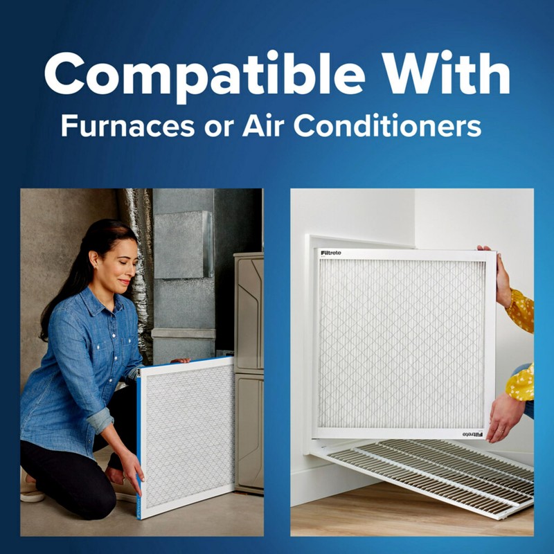 Filtrete 14x30x1 AC Furnace Air Filter, MERV 13, MPR 1900,