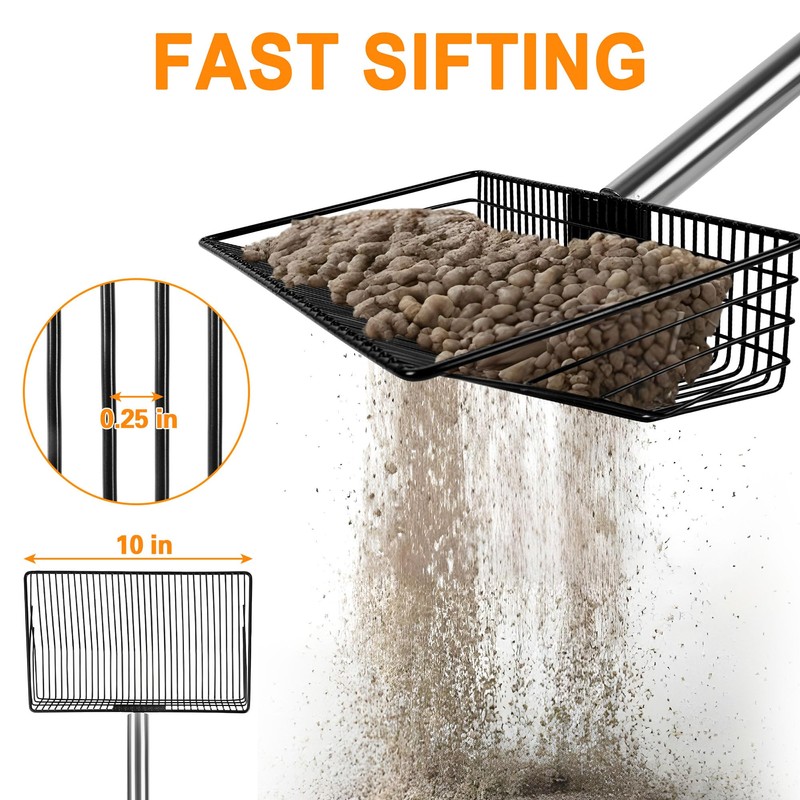 Large Chicken Poop Scooper, Chicken Coop Rake Scooper Accessories