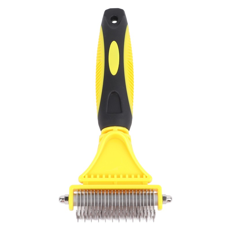 Pet Dematting Comb Stainless Steel Effective Ergonomic Pet Deshedding Tool