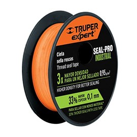 Truper CTF-1/2X7X, Cinta sella roscas, uso industrial, 7 m, 1/2"