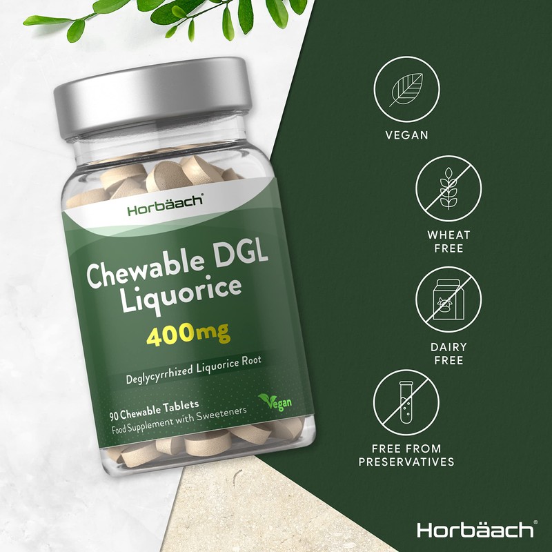 DGL Licorice Chewable Tablets 400mg | Liquorice Root Extract |