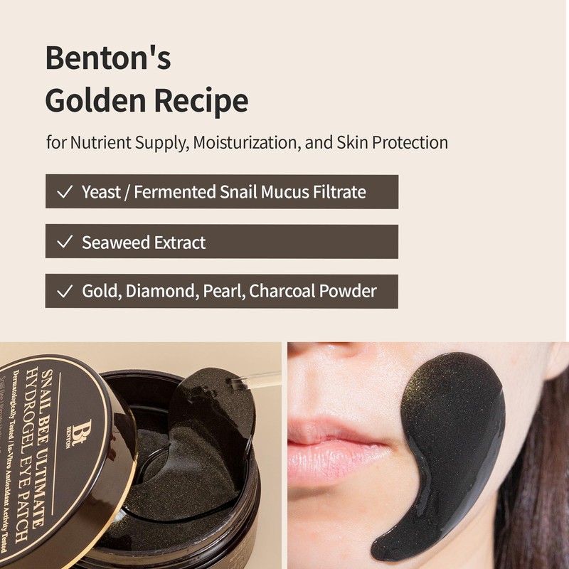 BENTON Snail Bee Ultimate Hydrogel Eye Patch (60pcs) - Hydrating