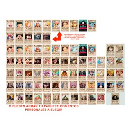 One Piece 18 Posters Yonkou Ace Sabo Jinbe Wanted Se Busca