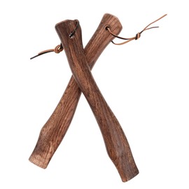 Totority 2pcs Ergonomic Wooden Hatchet Handle Replacement Non Skid Design for Comfortable Grip and Easy Installation for Fire Axe Use Durable and Reliable Fixture