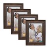 DECANIT 8x10 Picture Frames Rustic Distressed Brown Wood Pattern High