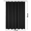 Barossa Design Long Waffle Weave Shower Curtain 71" W x