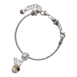 Delight Jewelry Goldtone Black Spider on Web Spinner - I Love You/Love You More Charm Beads (Set of 2)