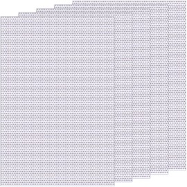 Pndeyo 5 Sheets White Fursuit Eyes Mesh, 0.8mm Waterproof PVC Eye Mesh Sheet, Printable Blank Plastic Mesh Canvas for Furry Cosplay Props Fursuits Handicrafts Making- 11.8in x 7.87in