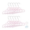Set of 10 Children's Clothes Hangers heart