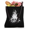 Campfire 3D Wireframe - Vintage Nature Camping Lover Tote Bag