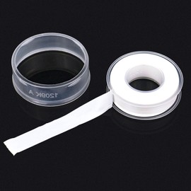 BOMEI PACK 6 Rolls 12 mm x 12 m White PTFE Sealing Tape PTFE Tape Thread Sealing Tape Teflon Tape Thread Sealing Tape PTFE Tape