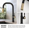 KRAUS Torak Pull Down Kitchen Faucet in Matte Black with
