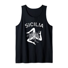 Sicilia Flag Sicily Palermo Italy Tank Top