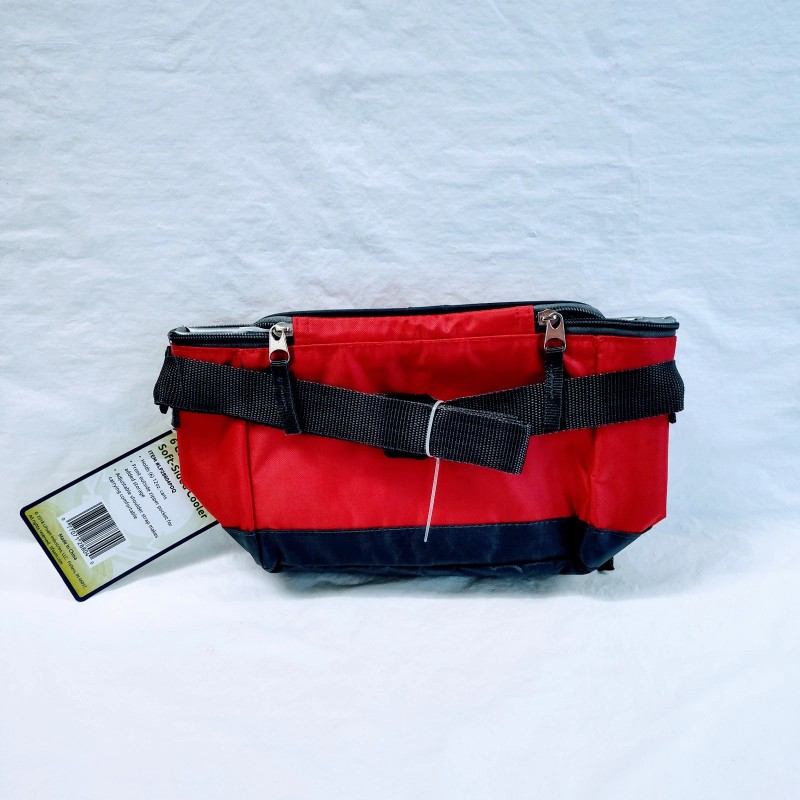 Lifoam Red 6 Can Soft-Sided Insulated Bag Cooler