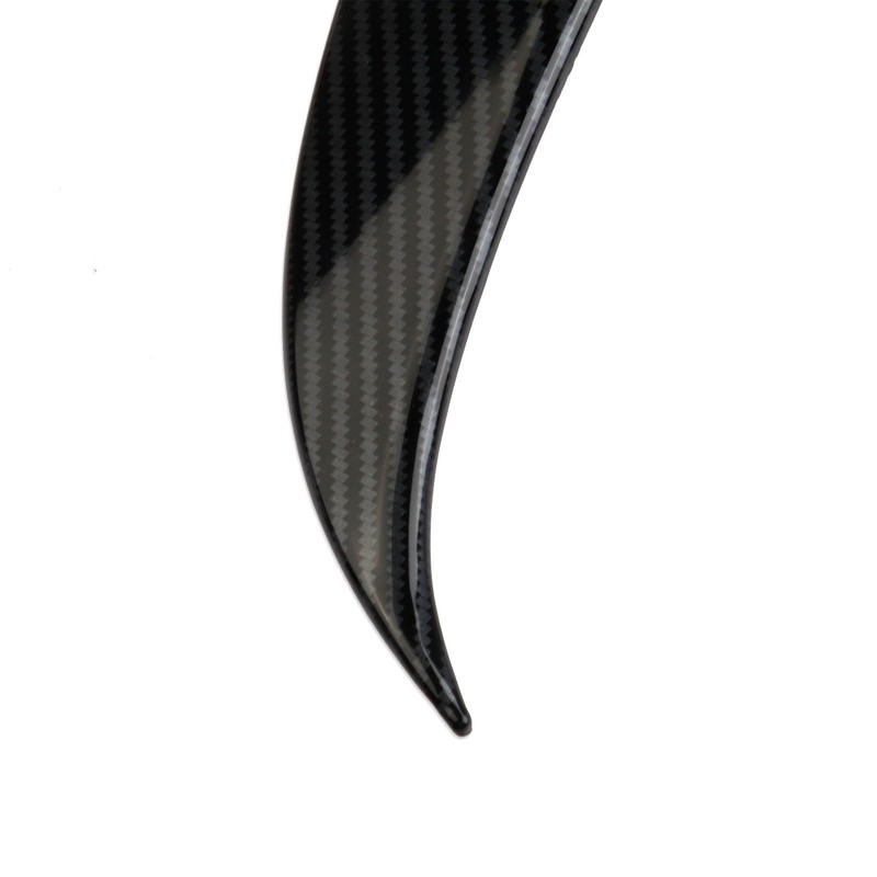 crosselec Carbon Fiber Front Bumper Cover Headlight Trim Strip Accessories