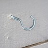 GESDYO 12Pcs 3.2 inches Screw-in Hook Self-Tapping Screw Hooks Open