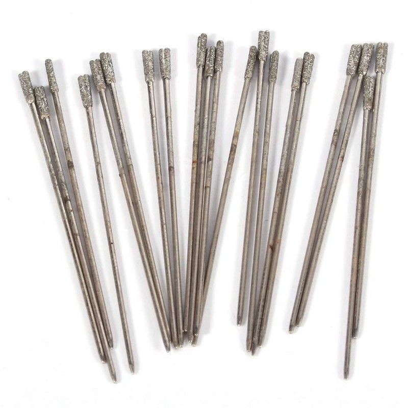Wincal Diamond Glass Jewellery Drill Bits Tipped, Solid Bits Needle,
