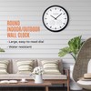 MARATHON Jumbo 20” Indoor/Outdoor Analog Clock with Temperature & Humidity,