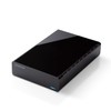 Elecom ELD-HTV020UBK External Hard Drive 2TB for Video Recording/Mac/Windows Black