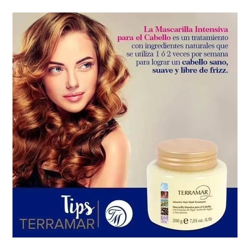 Terramar Mascarilla Intensiva Para El Cabello Elimina Frizz Terramar