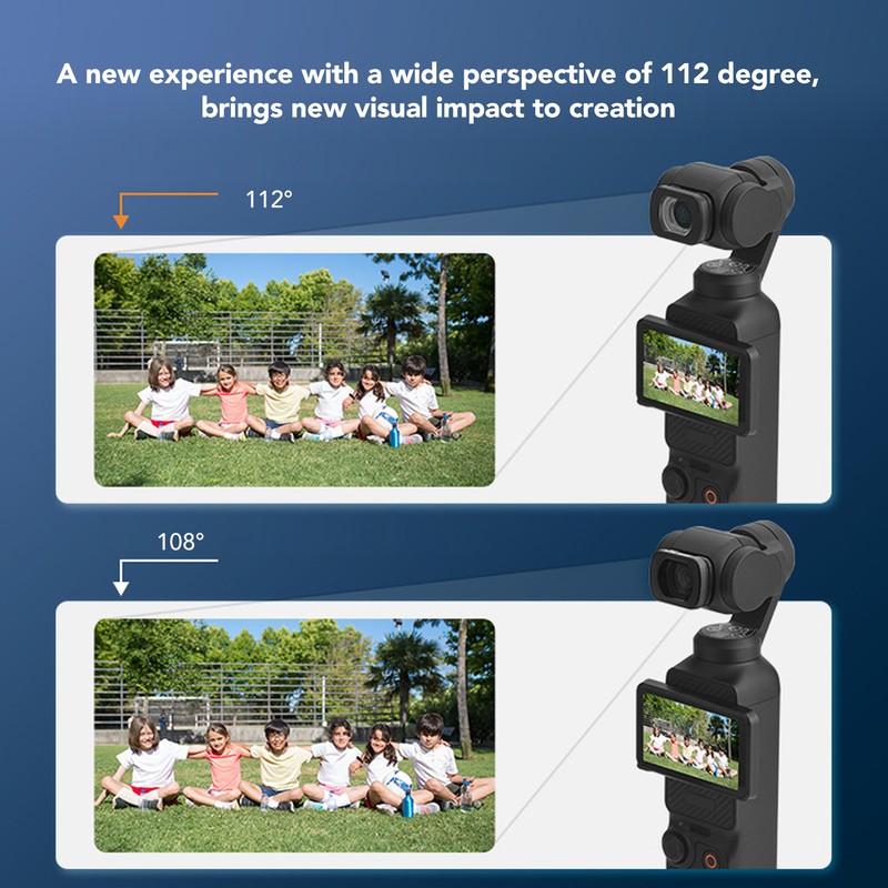 Wide Angle Lens for Osmo Pocket 3 HD Optical Glass