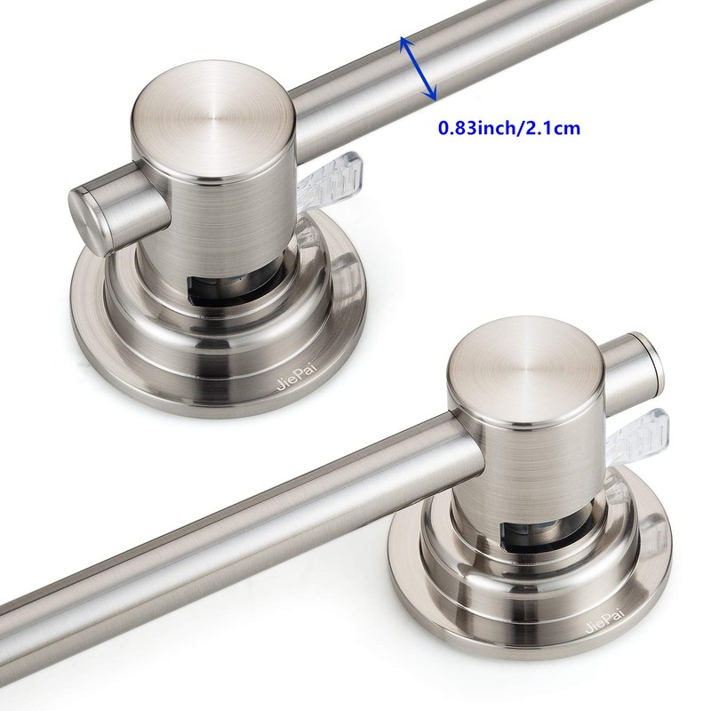 JiePai Extendable 17-28 inch Suction Cup Towel Bar,Bath Shower Towel