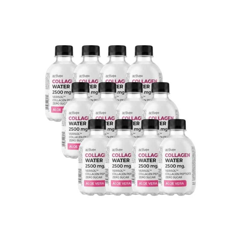 Active+ Collagen Water Aloe Vera 2500mg VERISOL™ Peptides 12x240ml