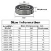 AcbbMNS 10 Pack 6203-2RS Ball Bearing 17x40x12mm Rubber Sealed Ball