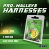 Vexan 6 Pack Glow Walleye Crawler Harnesses, Fire Ant