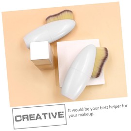 Ipetboom 2pcs Multi-functional Foundation Brush for Professional Makeup Application Versatile Cosmetic Tools for Blending Creams Powders and Concealers