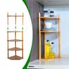 WooFawn Expandable Bamboo Corner Shelf for Cabinet - 2-5 Tiers