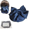 [Cute Ribbon] Bun Net, Chignon Net, Ribbon with Clip, Coco