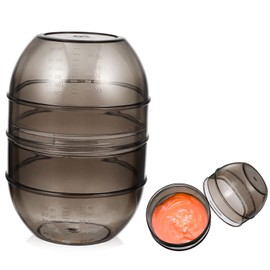 Beavorty Hair Dye Measuring Cup with Double Scale 5.31X3.54X3.54In Hair Color Mixing Bowl and Tint Shaker for Salon and Home Use