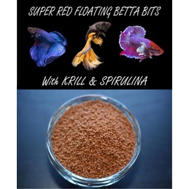 Super RED Floating Betta BITS,Betta Fish Food, Siamese Fighting Fish,Gouramis (6oz),ABF29