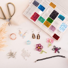 Egaageoi 2-Pack 36-Grid Clear Organizer Boxes with Adjustable Dividers – Jewelry Storage and Bead Organizer for Home Use, Travel, Crafting, Small Item Storage, Ideal for Hobbyists, Parents, Collectors