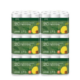Cody Areumdri Kitchen Towels 150 sheets, 6 rolls / 코디 아름드리 키친타올 150매 6롤 6개