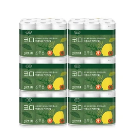 Cody Areumdri Kitchen Towels 150 sheets, 6 rolls / 코디 아름드리 키친타올 150매 6롤 6개