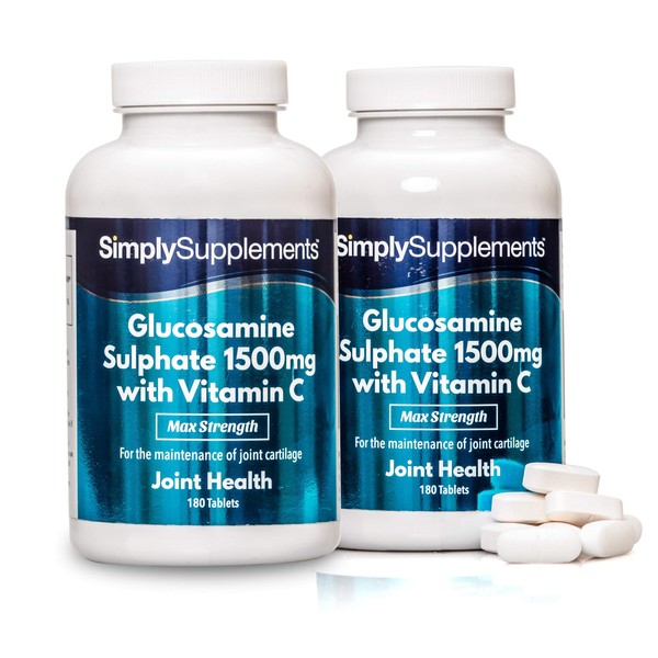 Glucosamine 1500 mg with Vitamin C - 360 Tablets - SimplySupplements