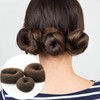 Donut Bread Maker Hair Bun Maker 7 Pieces Brown Ring