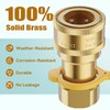Rushare 1/2 Inch Natural Gas Quick Connect Fitting for Natural