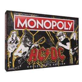 MONOPOLY AC/DC | Play as Angus’s Hat, Dynamite, Lightning Bolt & more | Includes Popular Albums and Locations AC/DC Lane, For Those About to Rock, TNT, and more | Officially Licensed AC/DC Collectible